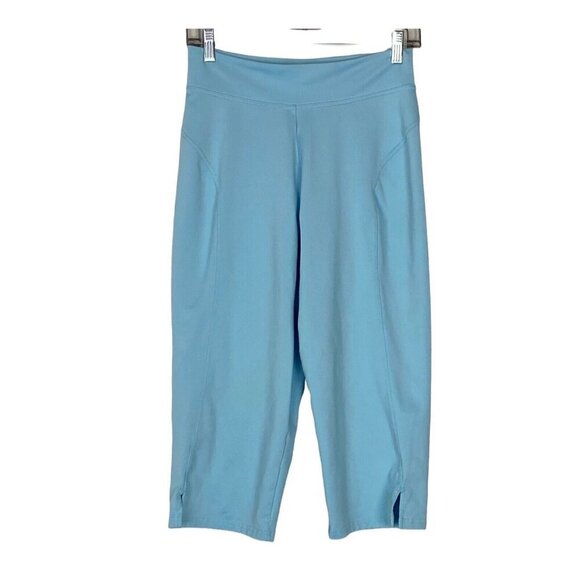 PEARL IZUMI Capri Leggings Cycle Bike Pants Elastic Waist Women Blue M 23-4 - Picture 1 of 6